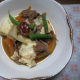 ピリ辛肉豆腐