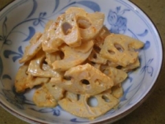 ちょい辛れんこんのコチュマヨ和え