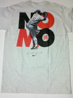 NIKE:ナイキ野茂英雄:NOMO USA 製 Tシャツ MLB メジャーリグベース