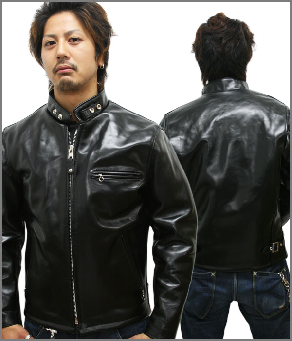 ショットschott 141シングルライダース ブラウン huillinaventura.cl