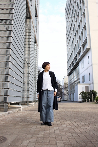 今日のコーデ☆憧れのゴーシュ カツラギワイドパンツ履いてみました