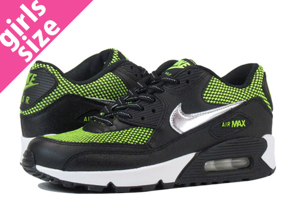 【再入荷人気靴!】【NIKE ナイキ】 AIR MAX 90 エア マックス 90 LE GS BLACK/VOLT 631381-001