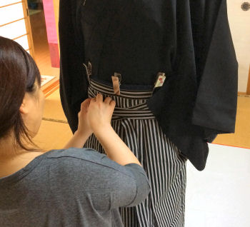 男性着付け