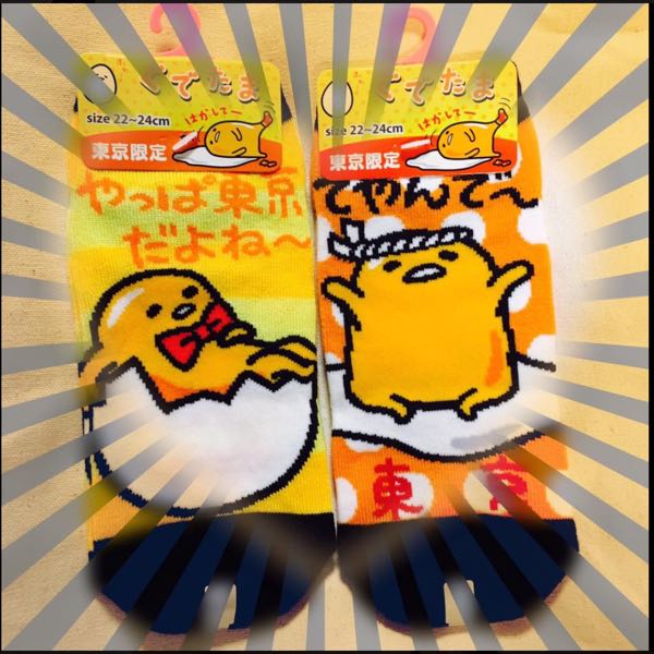 ぐでたま ご当地 靴下 バラ売り可能 SALE［新品未使用］ご当地ぐでたま靴下3足セット&(おまけ)卵焼き