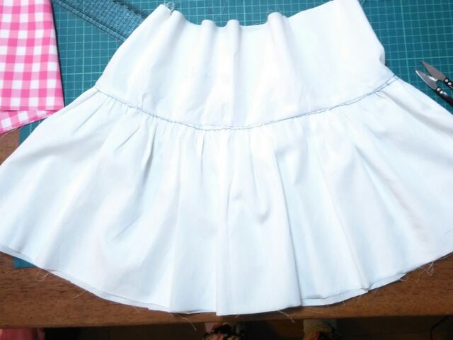 型紙不要の2段ティアードスカート の作り方 その３ まくーの勝手にするくまよ 楽天ブログ
