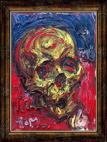 静物画 牛骨 油絵 - MIYUCHING'S GALLERY | minne 国内最大級の