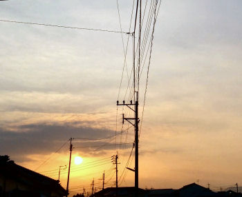 夕日