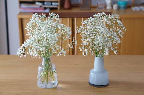 ホルムガードの花瓶にかすみ草を飾る あやまるさんの家 楽天ブログ