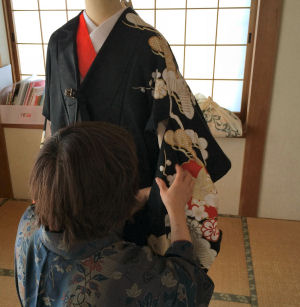 振袖着付け