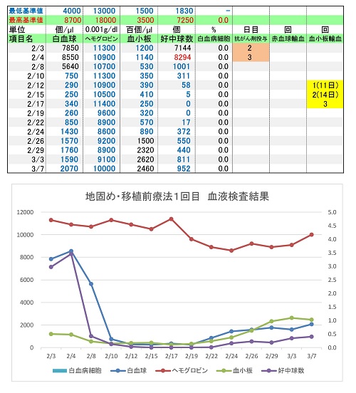 ３５日目 地固め 移植前療法１回目終了 Kaz先生のブログ 急性骨髄性白血病闘病記 楽天ブログ