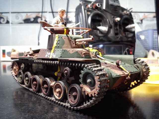1/35 タミヤ　カスタム　チハ　ラジコン タミヤ 1/35 チハラジコン化 完成？ | ただべぇの趣味の部屋