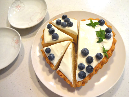 ハートの型で可愛いハートケーキ 趣味の旅行とパン作り 楽天ブログ