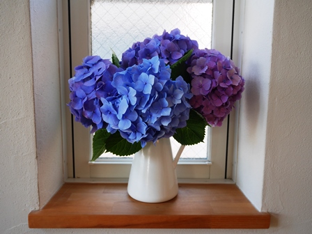 Ikeaとニトリの花瓶に紫陽花を いんてりあのおと 楽天ブログ