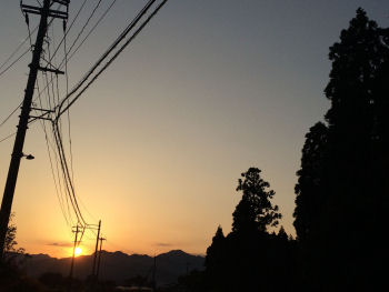 夕日