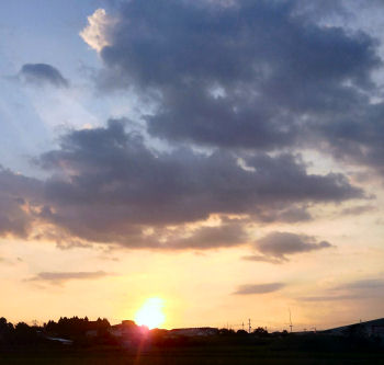 夕日