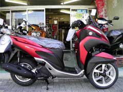 大人気 三輪原付2種スクーターのyamaha トリシティ125が入荷しました 名古屋市北区のスクーター専門店 バイクショップハタノ 楽天ブログ