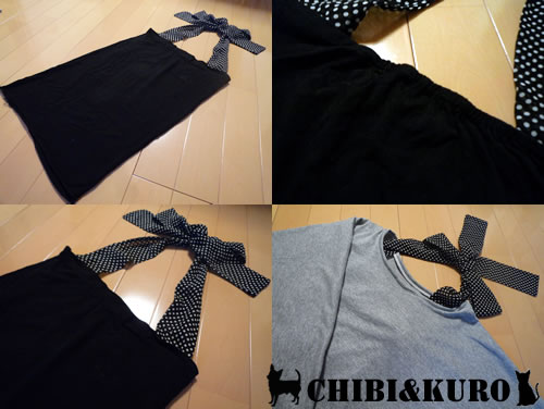 直線縫いだけできる簡単ホルターネックキャミソールの作り方 オリジナルステンシルとアイロンシートのお店 Chibi Kuro ちび くろ 楽天ブログ