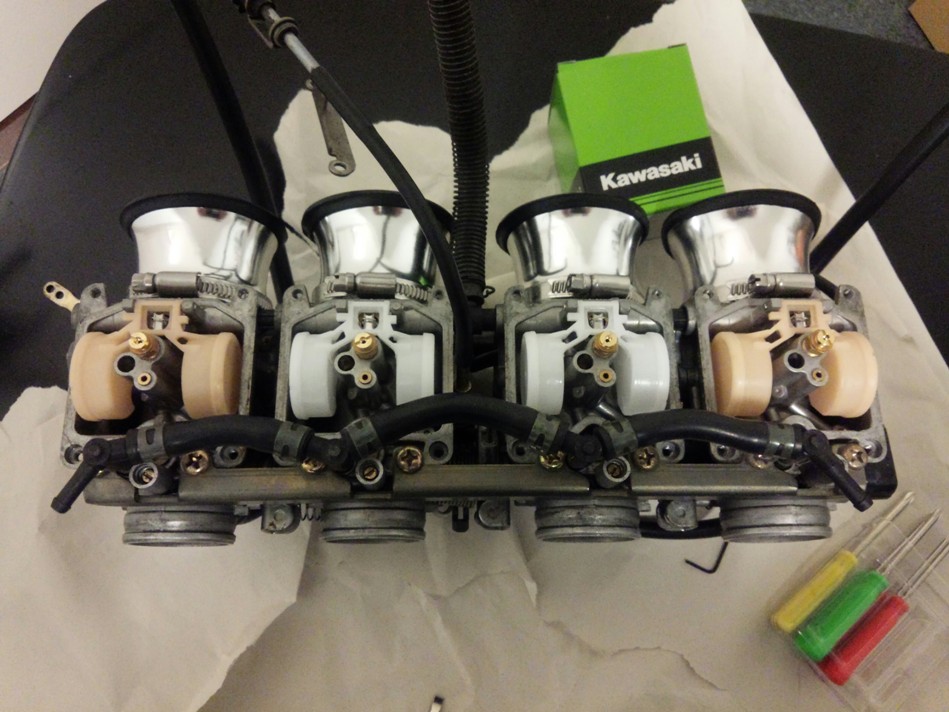 ZRX1100 キャブレターフロート油面調整 | CLUB DONFAN ZRX1100 ツーリングと時々釣り - 楽天ブログ