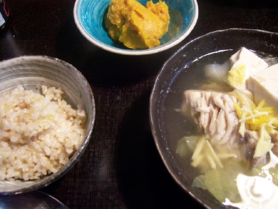 キャベツと魚のスープ