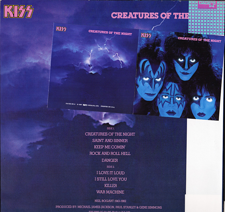 KISS『Creatures Of The Night』/1982年 10th | おじなみの日記 - 楽天