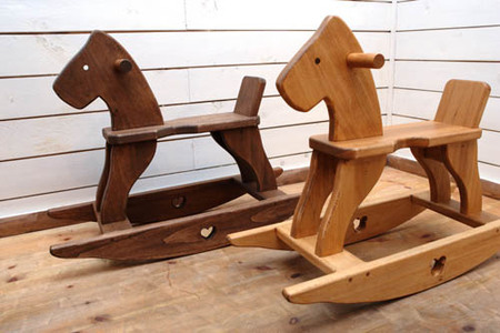 【ヴィンテージ】 飾り用 木製 ミニチュア 木馬 1/6スケール ミニチュア・木馬 | ミニチュア家具・カントリー