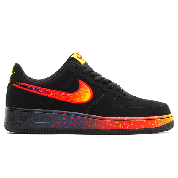 Air force 1 black fire sale