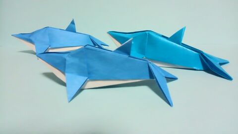 イルカ Dolphin Origami Off And On たまには折り紙 楽天ブログ