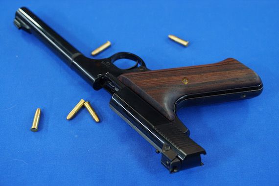 MGCコルトウッズマン　ヘビーバレルカスタム MGC] コルト ウッズマン ヘビーバレルカスタム 6インチ HW 発火