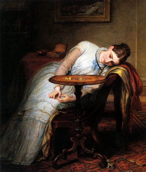 望んだものの遅れ、期待と不安　チャールズ・ウェスト・コープ（1811~1890)イギリス.jpg