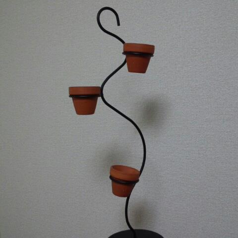アイアン スタンド 植物 テラコッタ