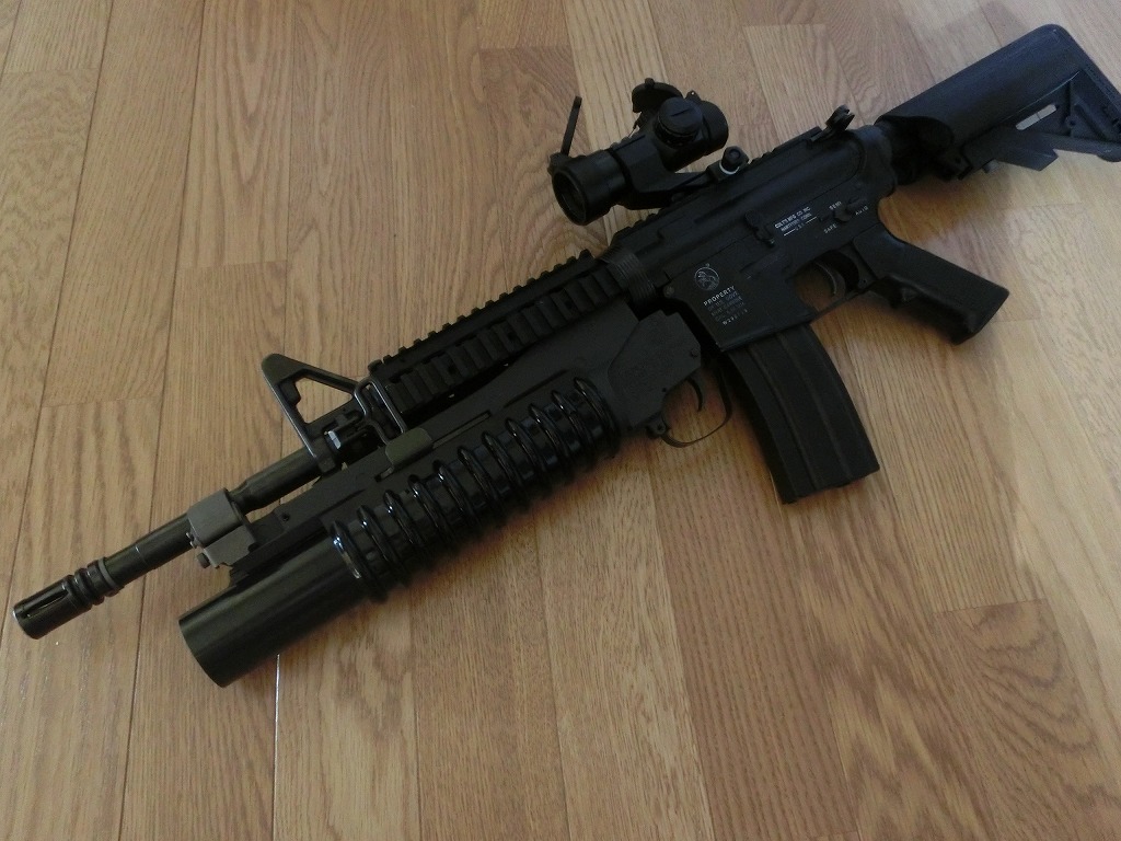 東京マルイ 至高のM4WithM203 フルメタ 爆音 長掛 後方配線