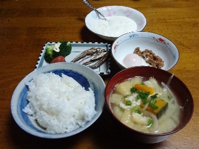 今朝の朝ごはんはめざしの焼き魚とゆで卵納豆です そして蜂蜜ヨーグルトでした 美味しかったです 美味しい味噌汁のブログ 楽天ブログ