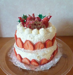 手作りクリスマスケーキは簡単2段ケーキに 追加で買った物 Tokimeki 生活 ローコストの可愛いおうち 楽天ブログ