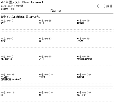 小学漢字と中学英単語 教科書対応教材 塾の先生が作った本当に欲しいプリント 楽天ブログ