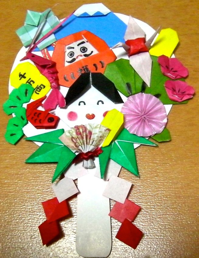 折り紙 熊手の正月飾り Kawaiiiroiroのブログ 楽天ブログ