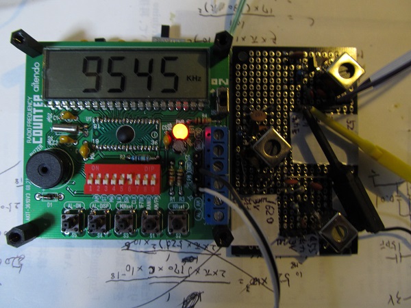 愛天堂周波数カウンターAKIT-3610V3用FETアンプ製作その3
