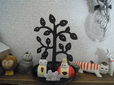 ツリーのアクセサリースタンドはセリアです。 DSCN8632.JPG