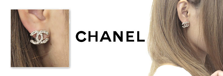 シャネル CHANEL ココマーク ピアス シャンパンゴールド＆シルバー