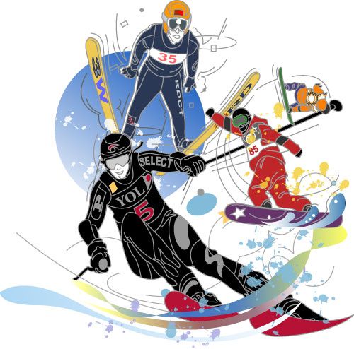 スケート スキー スノボー イラスト Noguchi S Worldへようこそ 楽天ブログ
