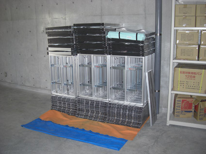 折りたたみ式（組み立て式）アルミ製ステージ　岡山県総社市 収納