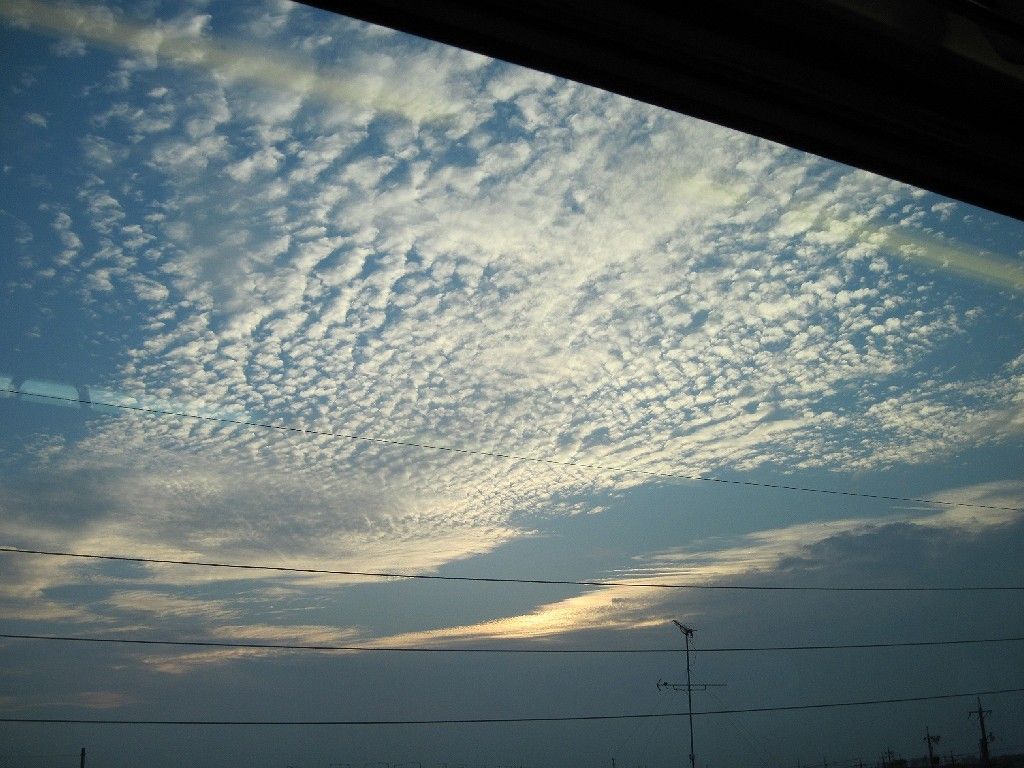 うろこ雲Fishscale clouds is a sign of autumn 教育心理学専門家・チャック 楽天ブログ