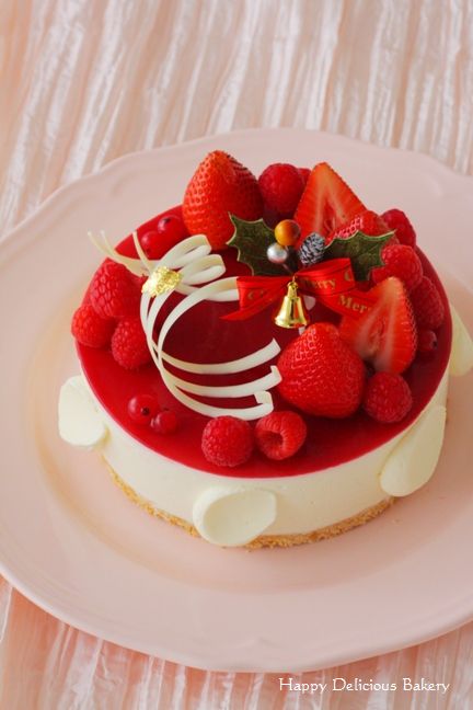 クリスマスレアチーズケーキ Happy Delicious Bakery 楽天ブログ