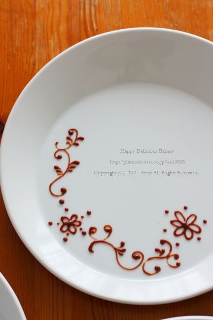 チョコレートで描くデザインプレート Happy Delicious Bakery 楽天ブログ