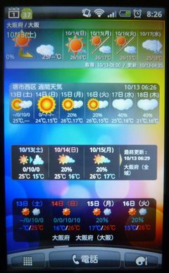 すごく便利 お気に入りのスマホアプリ天気予報ウィジェットは やんころりんの楽しく らくエコライフ 楽天ブログ
