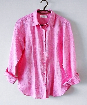 ユニクロのリネンシャツ（12ピンク） | 私の愛すべき極上品リスト +α
