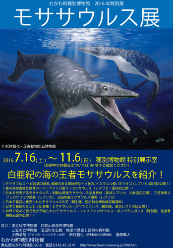 １６日からモササウルス展 むかわ町立穂別博物館 ミロくんの都合 楽天ブログ