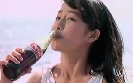 I feel Coke. コカ・コーラ ポスター　松本孝美　、値下げ！ ☆美品☆コカ・コーラ ポスター 松本孝美さん 昭和