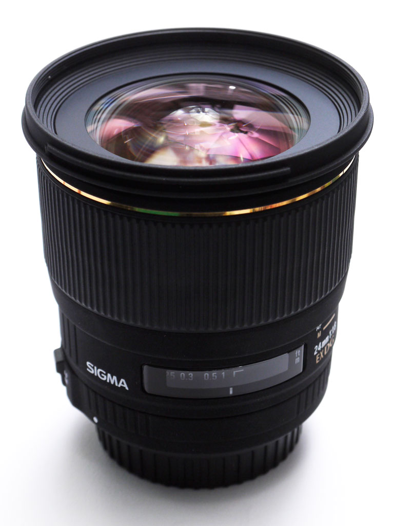 大特価 SIGMA 24mm f1.8 EX DG EF マウント 広角 単焦点 レンズ(単焦点