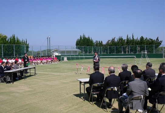 壱岐高校今宮公園テニスコート落成式 壱岐市長のブログへようこそ 楽天ブログ