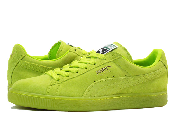 lime green suede pumas